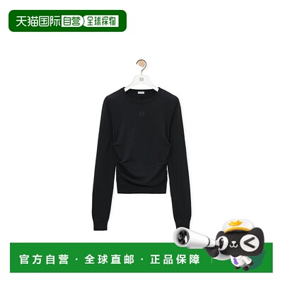 香港直邮Loewe 羊绒和丝绸垂坠毛衣 S540Y14KFF罗意威长袖