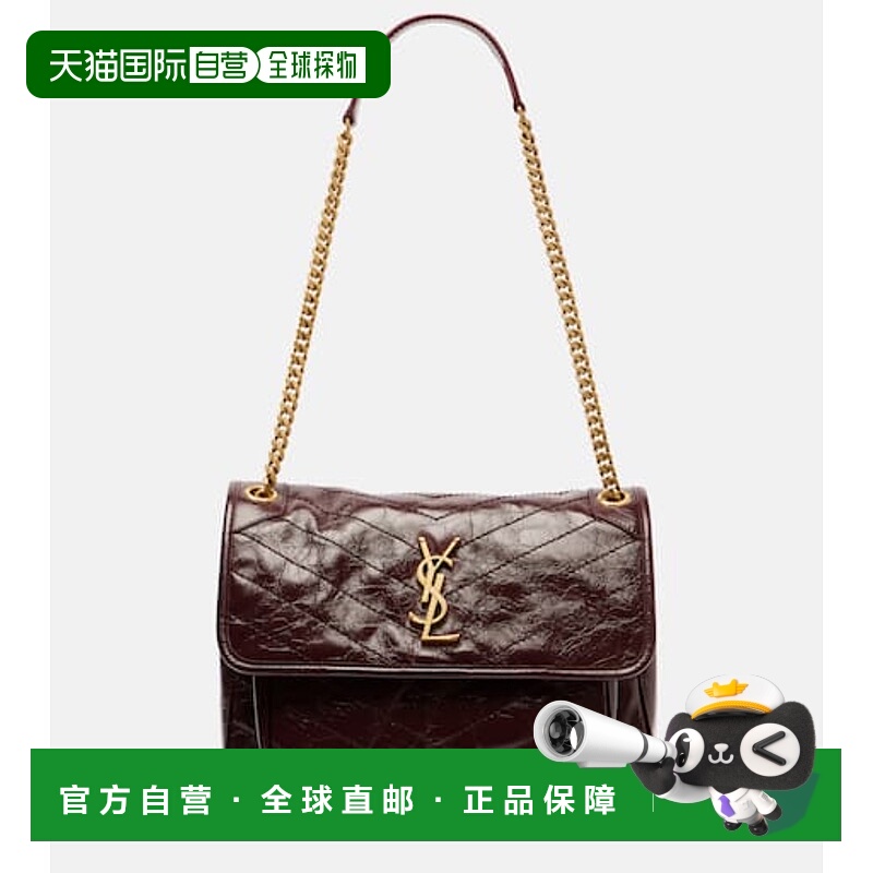 香港直邮Saint Laurent 圣罗兰 女士 Niki 中号皮革肩包斜挎包