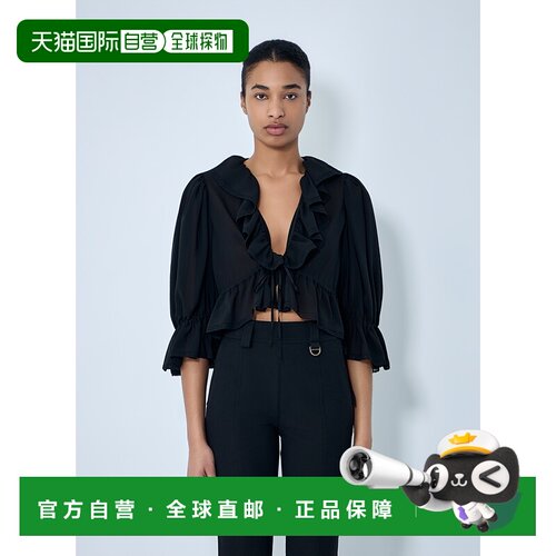 1h可退 香港直邮Chloe 蔻依 女士 打褶细节上衣 CH26UH124002
