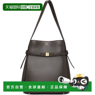 1h可退 香港直邮toteme 女士 棕色 Belted Leather 水桶包 244WAL