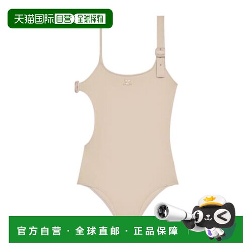 香港直邮Courreges 扣环连体泳衣 126JMB055PA0043【付后1h可退】