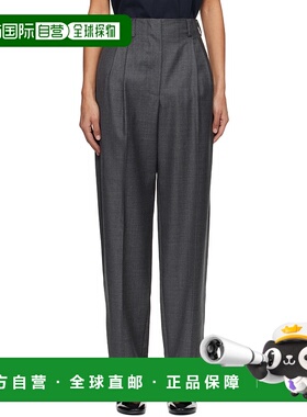 香港直邮Givenchy 纪梵希 女士 灰色 Double Pleat 长裤 BW516Z1Y