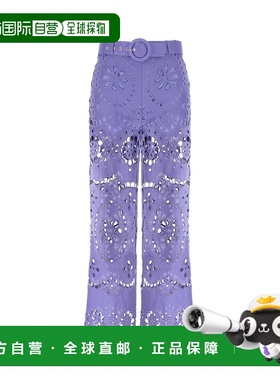 1h可退 香港直邮ZIMMERMANN 女士 刺绣镂空裤 1239PSS24 blue蓝色