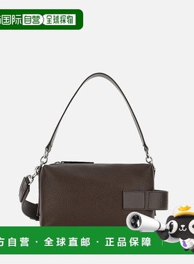 自营欧洲直邮Hogan Bauletto棕色手写迷你包斜挎包单肩包手提包
