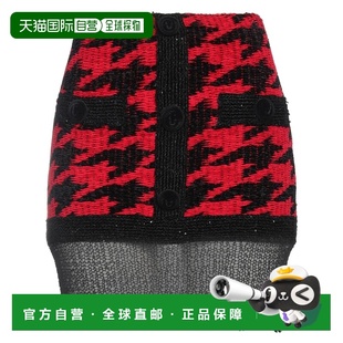 香港直邮Balmain 巴尔曼 女士 迷你半身裙 red红色 舒适时尚a字裙