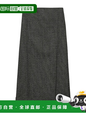 香港直邮Prada Mouline长款半身裙 P117Y15K8SOOO羊毛普拉达