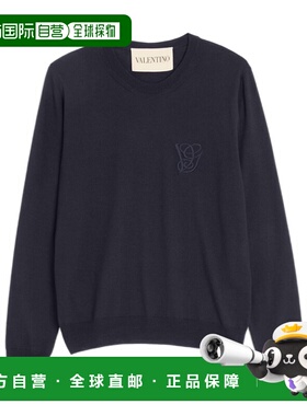 1h可退 香港直邮VALENTINO 男士针织衫 VKC35GB0UCLJ AW2025 蓝色
