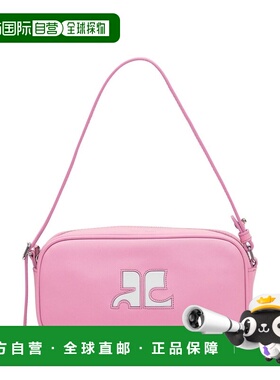 1h可退 香港直邮Courreges 女士 徽标单肩包 323GSA060CR0010