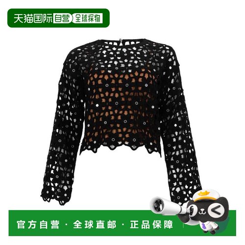 1h可退 香港直邮MICHAEL KORS 女士针织衫 MS651ZMKNE001BLACK SS
