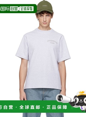 香港直邮Jacquemus 男士 灰色 The Club T 恤 25HTSM00564AJ00068