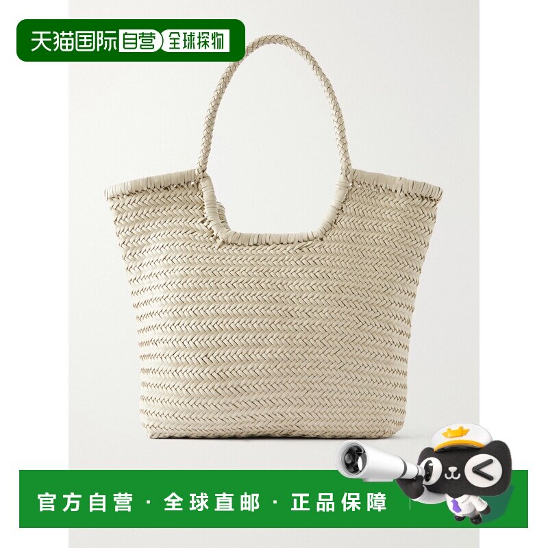 香港直邮DRAGON DIFFUSION 女士 NS Diagonal Jump 三格编织皮革 - 实物图