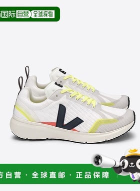自营欧洲直邮VEJA CONDOR 2系列海军蓝/白色再生聚酯纤维V标识跑