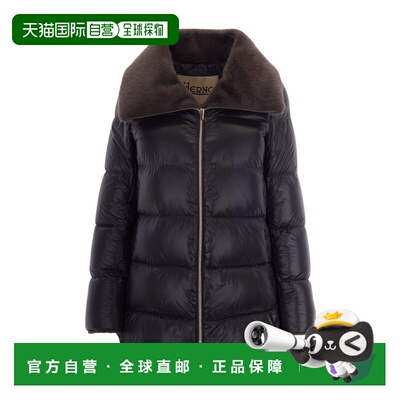 香港直邮HERNO 女士外套 PI002140D12017Z9487 AW2026 黑色