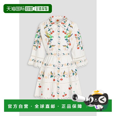 1h可退 香港直邮FARM RIO 女士 短款连衣裙 298411OFFWHITE