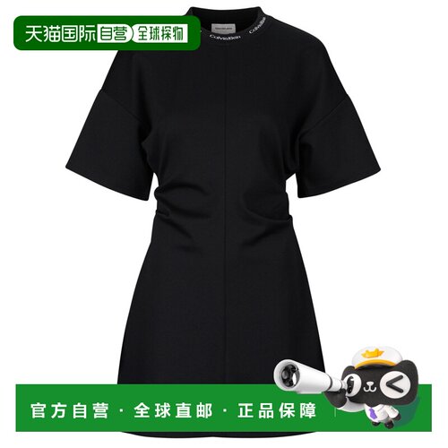 欧洲直邮Calvin Klein Jeans  女装 短款连衣裙 冬天 黑色 SS LOG