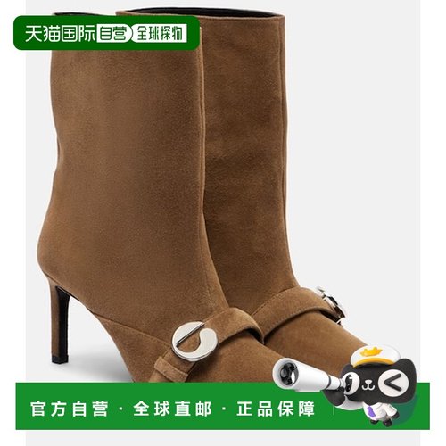 1h可退 香港直邮Coperni 女士 绒面革短靴 brown棕色 舒适时尚