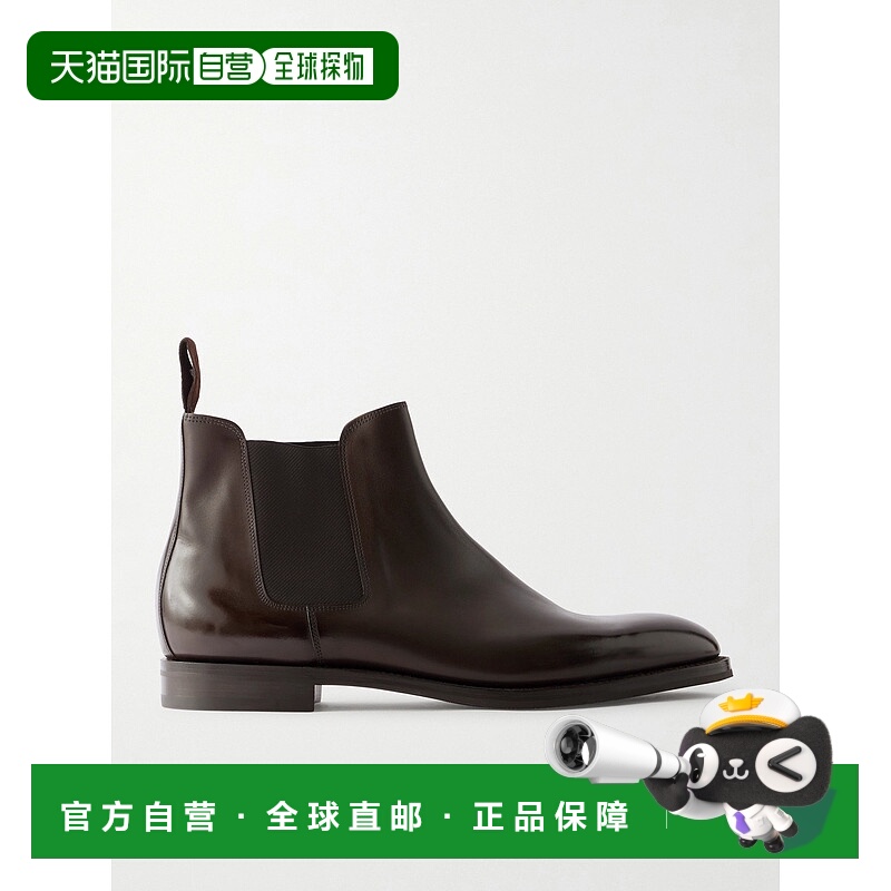 香港直邮1h可退 John Lobb 男士 Lawry 皮质切尔西靴 42404IL2Y