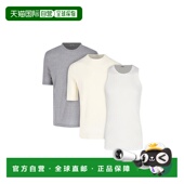 香港直邮Jil 男士 Sander 1h可退 吉尔 桑达 T恤3件套 J47FV0109J
