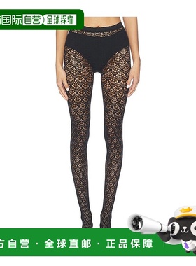 1h可退 香港直邮Wolford 女士 美人鱼网状连裤袜 19477 black黑色