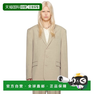 香港直邮The Frankie Shop 女士 灰褐色 Gelso 西装外套 OBLGEL23