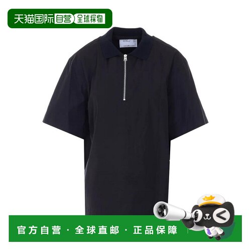 欧洲直邮SACAI 男士POLO衫 03982M001 SS2026 黑【付后1h可退】