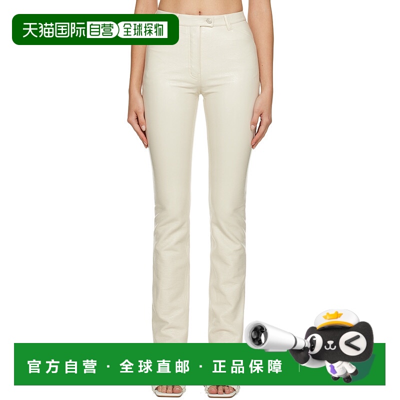 香港直邮Courreges 徽标五袋休闲裤 322CPA071VY0003OffWhite