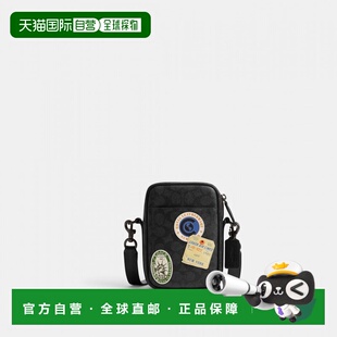 灰黑色Hitch 独家帆布单肩包斜挎包 男士 自营欧洲直邮Coach蔻驰