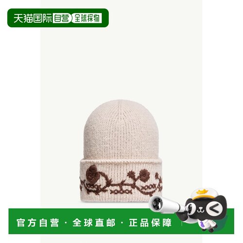 欧洲直邮MONCLER(盟可睐) Bonnet en maille d’alpaga melangee
