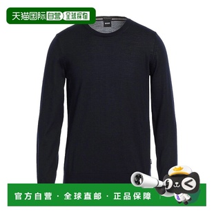 男士 波士 毛衣 blue蓝色 羊毛 1h可退 舒适时尚 香港直邮BOSS