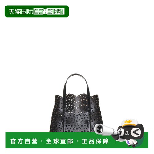 香港直邮ALAIA 女士手提包 AA1S06720C0A44999 CO 黑色 镂空手提