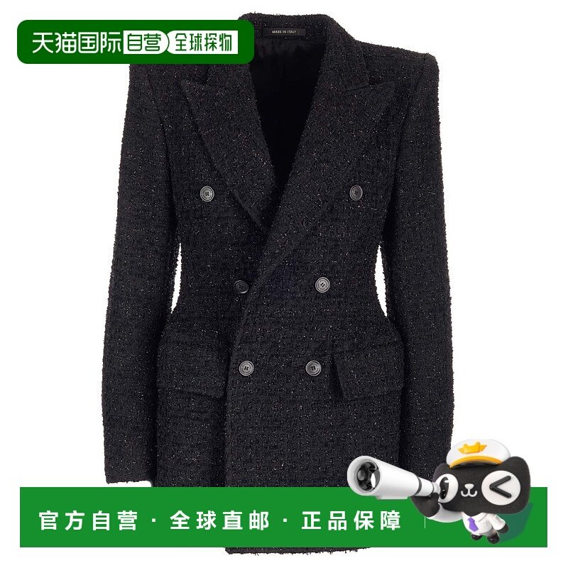 1h可退 香港直邮Balenciaga 巴黎世家 女士 双排扣西装外套 72520,女装/女士精品,西装,淘宝优惠券,粉丝福利购,淘宝优惠卷