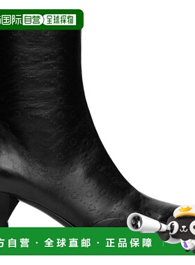 1h可退 香港直邮Marine Serre 女士 黑色踝靴 F059SS2 black黑色