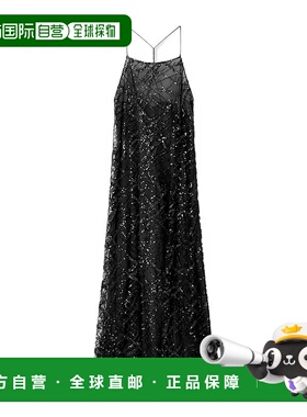 香港直邮Emporio Armani 薄纱连衣裙 EW001346AF10242长裙吊带