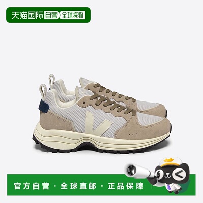 自营欧洲直邮VEJA Venturi II系列浅灰色/海军蓝再生聚酯纤维V标