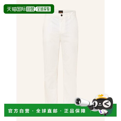 1h可退 欧洲直邮BOSS 男士休闲裤 100152006511000 CO 白色 Chino