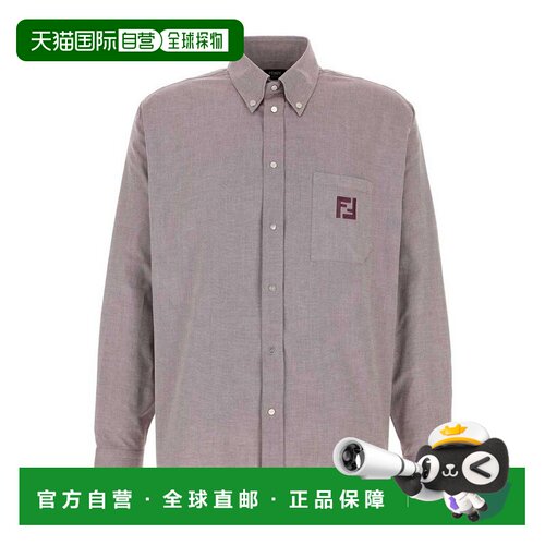 香港直邮FENDI 男士T恤 FS1296AVZDF0HM6GREY SS2026 灰色