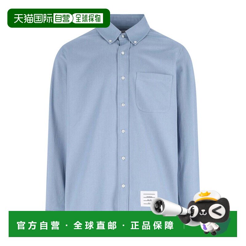 香港直邮THOM BROWNE 男士衬衫 MWL412AF0942480 AW2025 蓝色