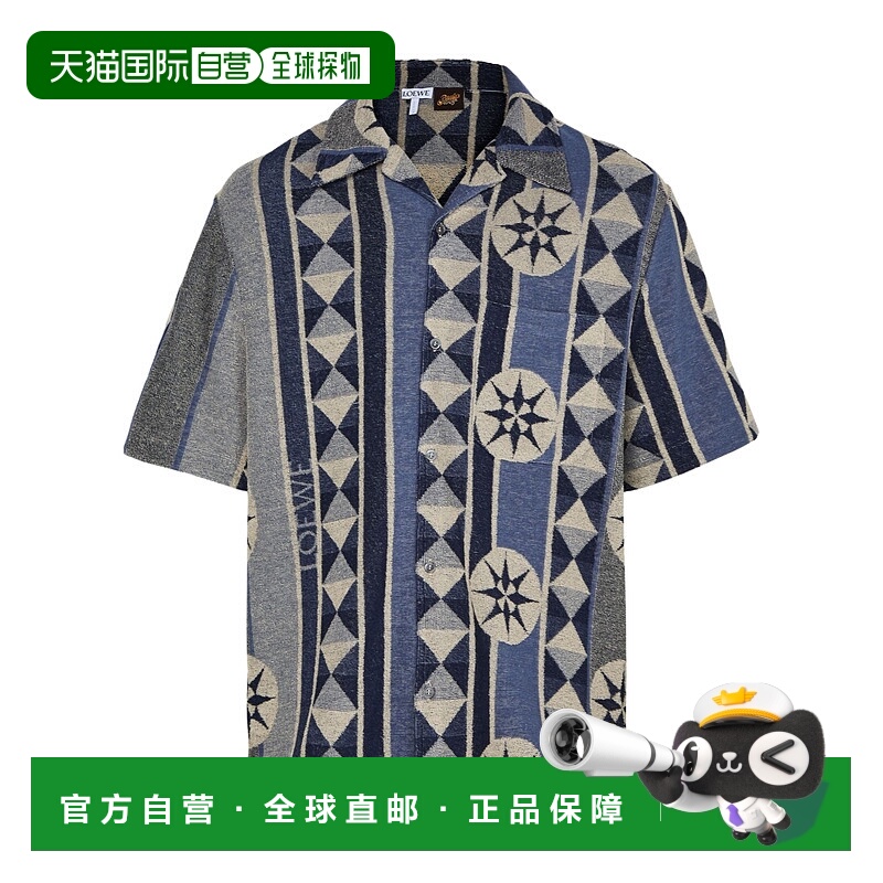 香港直邮Loewe 翻领短袖衬衫 LOEW2MX4罗意威