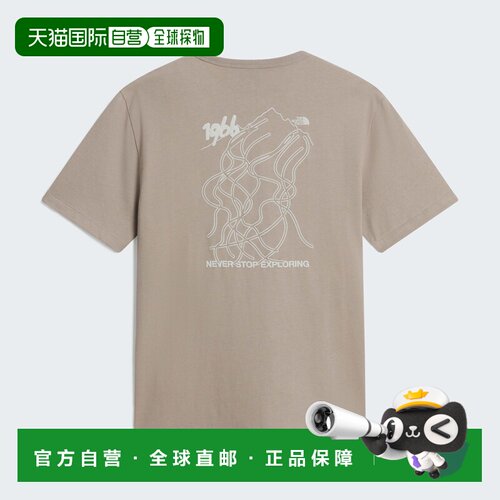 自营欧洲直邮The North Face北面 NSE Slopes男女同款棉质图案T恤