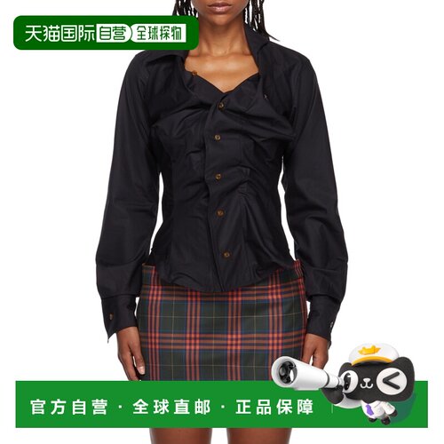 香港直邮Vivienne Westwood 抽褶长袖衬衫 1501000CW009QPIN401