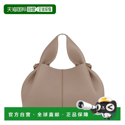 自营欧洲直邮POLENE Numero Neuf女士褐色小牛皮手提包单肩包