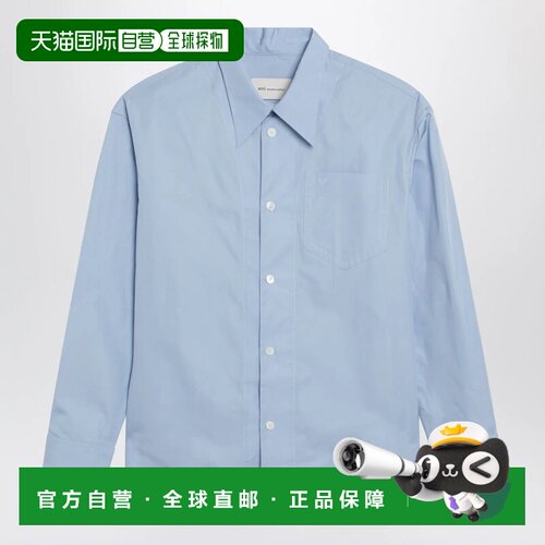1h可退 香港直邮Ami Paris 女士衬衫 USH808CO0063484 SS2026 蓝
