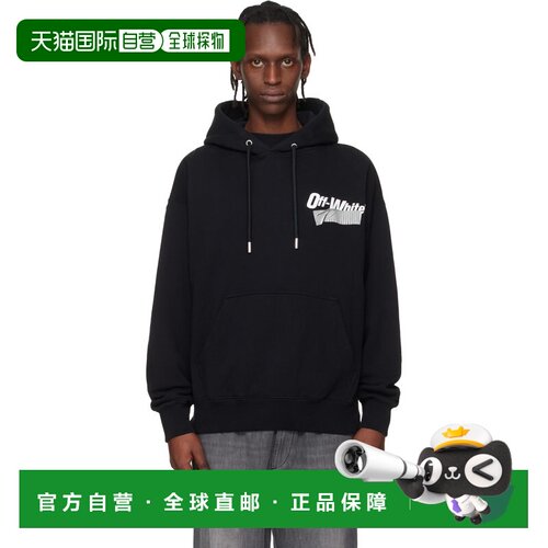 1h可退 香港直邮off-white 男士 黑色 Cupid Tape Skate 连帽衫 O