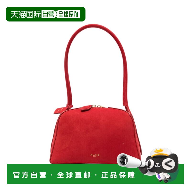 1h可退 美国直邮alaia 女士 红色皮革肩包 AA1L1012CA214斜挎包