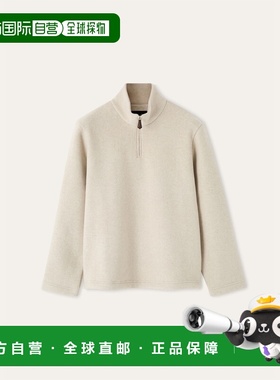 自营欧洲直邮Loro Piana 男士灰色初剪羊毛卫衣