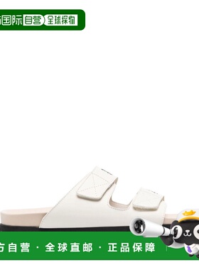 1h可退 香港直邮Palm Angels 棕榈天使 男士 灰白色徽标凉鞋 PMIH