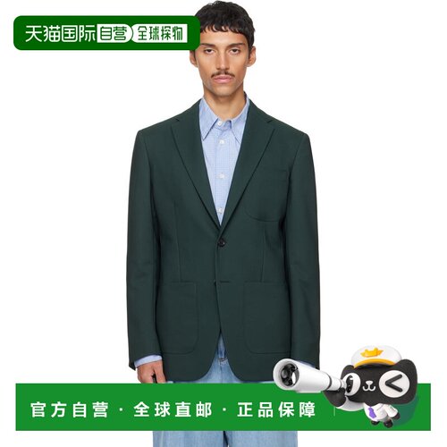 1h可退 香港直邮Marni 玛尼 男士 绿色西装外套 GUMU0161U1UTP816