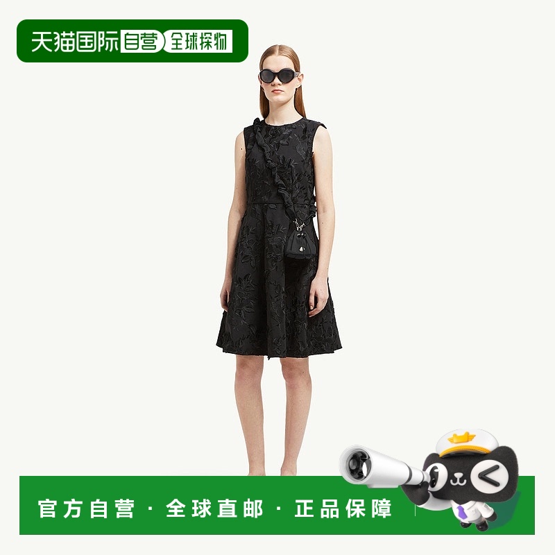 自营欧洲直邮Moncler/盟可睐 花卉华达呢连衣裙