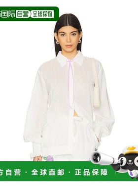 1h可退 香港直邮Swf 女士 Boland 缎带衬衫 SWFTT059 beige米色