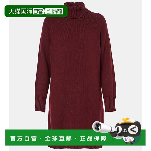 1h可退 香港直邮MaxMara 麦斯玛拉 女士 Trudy 初剪羊毛高领迷你